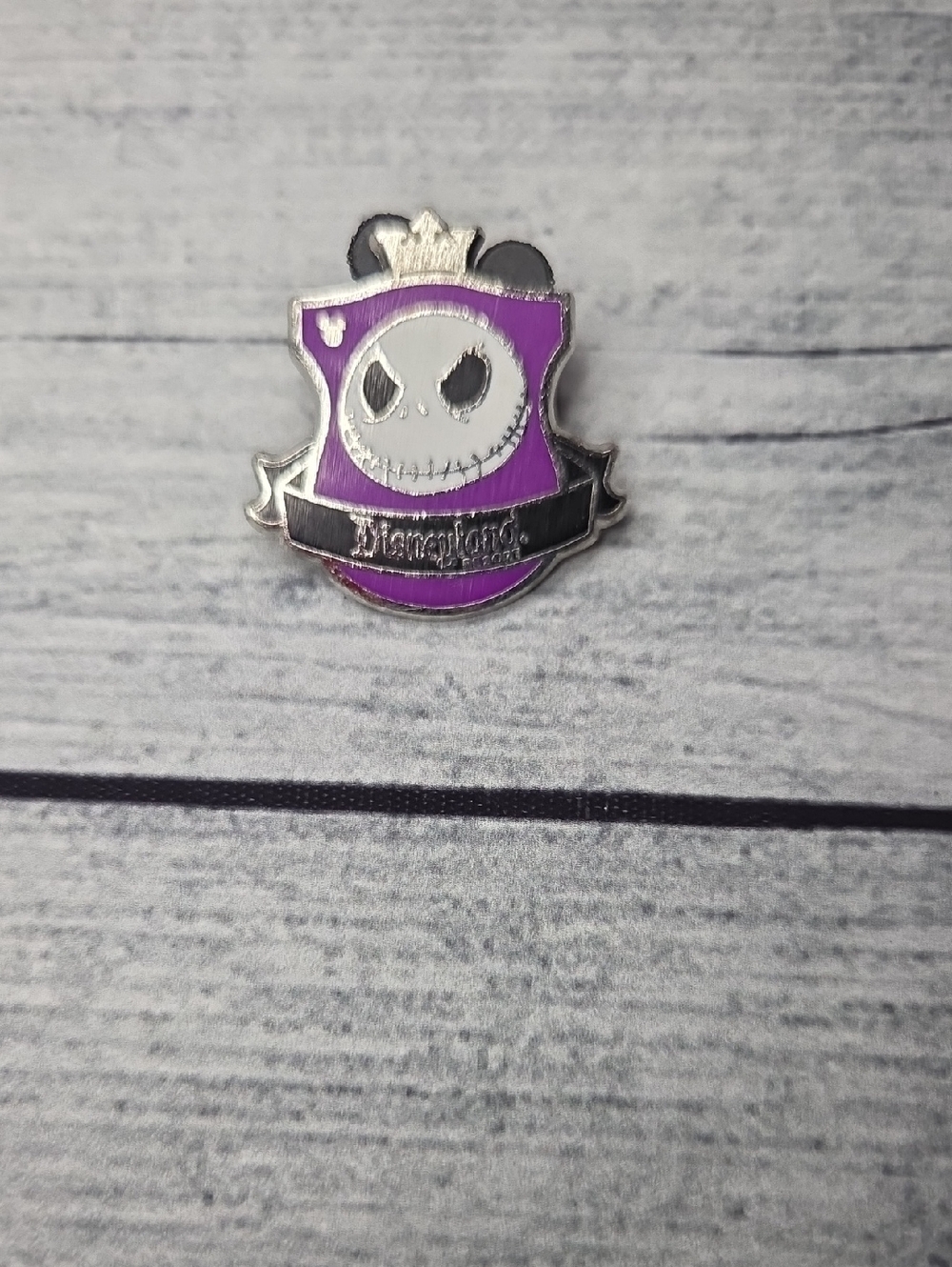 Disneyland Hidden Mickey 4 Of 5 2012 Jack Skellington Crest Trading Pin